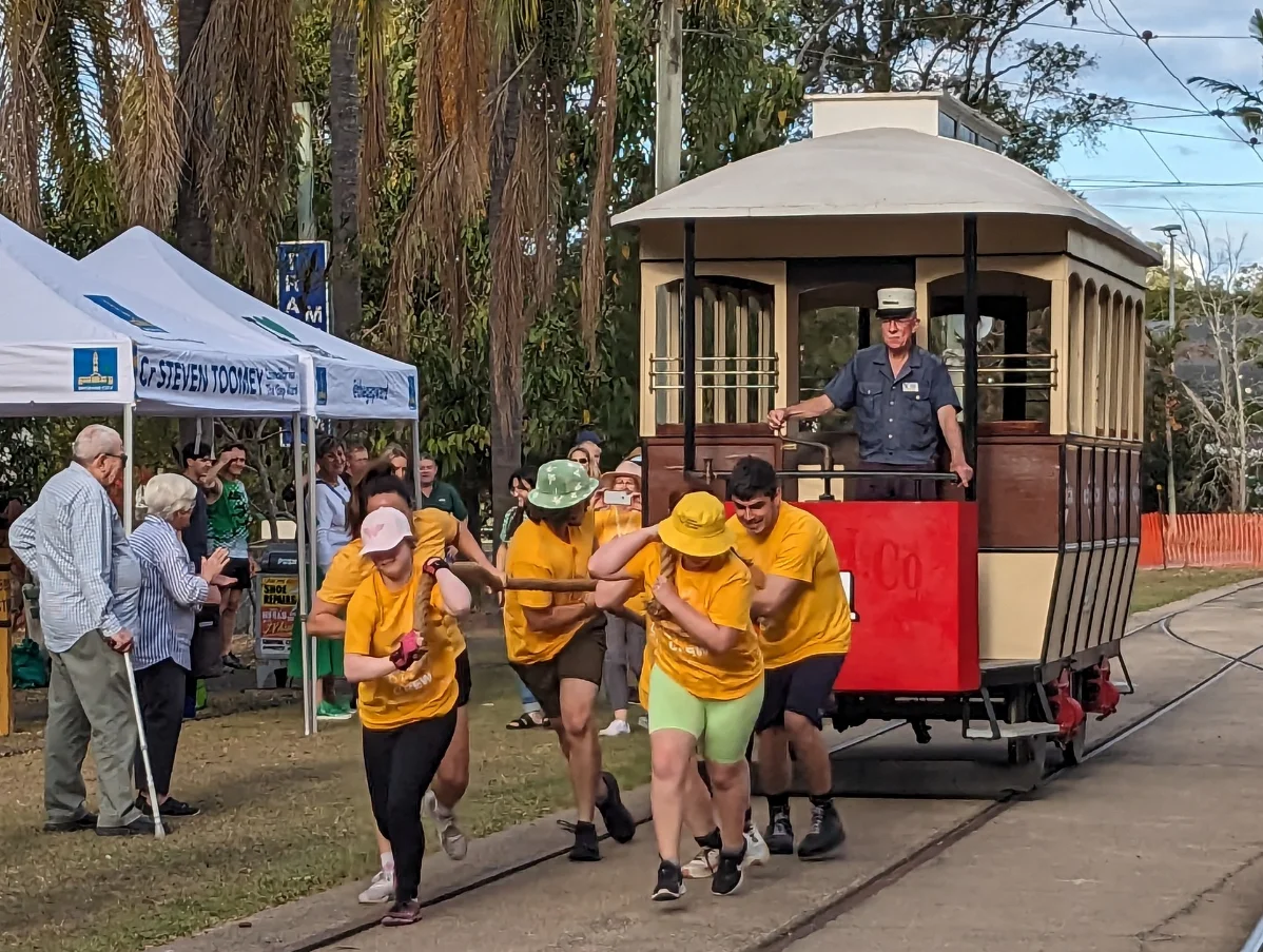 tram pulling contest